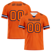 Custom Orange Sleeve Stripes Orange Personalized Authentic Football Jersey FBJ02-bc0f0e0